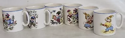 Buy Vintage Set Of 6 Lord Nelson Pottery Alphabet Children's Cups • 20£