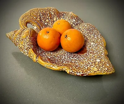 Buy FRENCH POTTERY. VALLAURIS,  PICASSO CONNECTION. LAVA GLAZE, SHELL MOTIF. 60s. • 85£