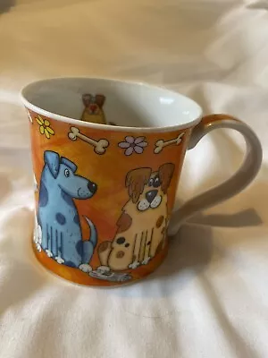 Buy Dunoon  Farmyard  Dog  Coffee Mug Designed By Jane Brookshaw Rare Wacky Bright • 13.49£