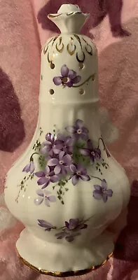 Buy Vintage Hammersley ‘Victorian Violets’ Countryside Bone China Sugar/Flour Sifter • 55£