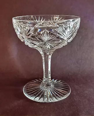 Buy St Louis Crystal Champagne Glass Cocktail Coupe Gavarni Pattern Unsigned Vintage • 27.51£