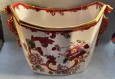 Buy Rare Mason's Red Mandalay Pattern Seahorse Handle Bowl Vase Ice Bucket • 25£