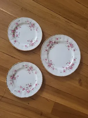 Buy Set Of 3 PARAGON England Fine Bone China Victoriana Rose Plate 2 X 6.25 And 8 In • 28.39£