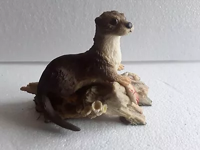 Buy Crown Staffordshire Fine Art Figurine Otter With Salmon • 15.99£