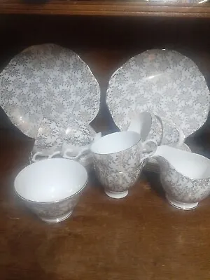 Buy Royal Vale Bone China Gold Fern Pattern Tea Set 22 Pieces By Ridgway Potteries  • 35£