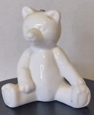 Buy Dept 56 White Bone China Teddy Bear Christmas Holiday Ornament  • 4.74£