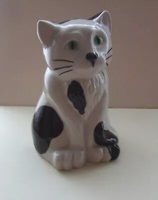 Buy Wade Pottery Black And White Cat Money Box With Stopper • 10.99£