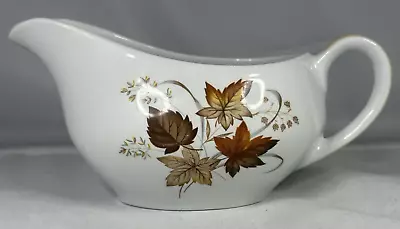 Buy Alfred Meakin Autumn Leaves Glo White Ironstone Gravy Boat Sauce Jug • 9.99£