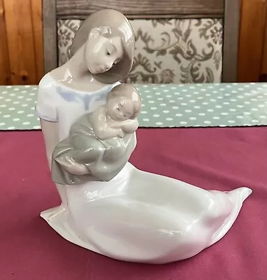 Buy Lladro NAO Light Of My Days Mother & Baby # 1446 Porcelain Figurine Spain C 2002 • 22£