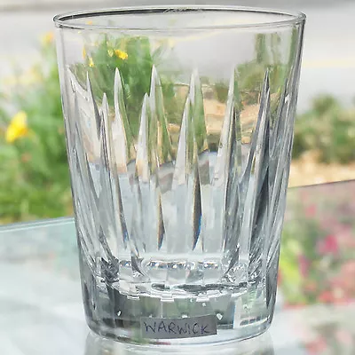 Buy WARWICK Stuart Crystal 9 Once TUMBLER 4  Tall Made In England NEW NEVER USED • 75.86£