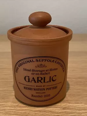 Buy Henry Watson Garlic Herb Jar In Terracotta (Original Suffolk Collection) • 10£