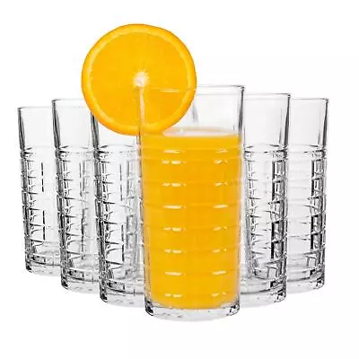 Buy 6x LAV Brit Highball Glasses Tall Glass Water Drinking Tumblers Set 356ml • 14£