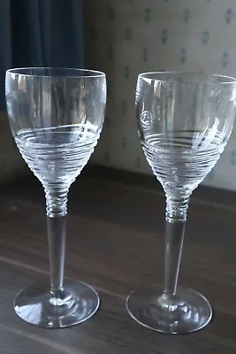 Buy 2  Strata  Wine Glasses Jasper Conran, Stuart Crystal Made Superb Cond 25cm Tall • 140£