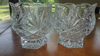 Buy Votive Candle Holders Cut Glass Pineapple Design 2 Tea Lite Votive Holders  • 27.21£