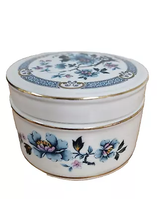 Buy Vintage Sadler Pottery Round Trinket Box With Lid In The Oriental Lotus Blossom • 9.90£