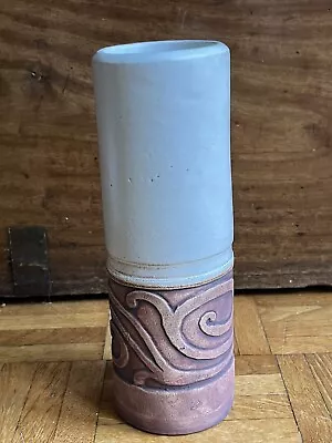 Buy Bob Dawe - Totem Studio Pottery Cylinder Vase - Rooke / Wallwork Style • 55£