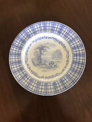 Buy Antique Blue Rimmed Bowl Breadalbane  Pattern Made In Cauldon, England • 28.35£