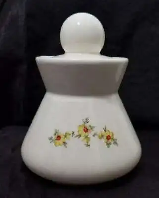 Buy Vintage Ivory Sugar Bowl With Lid Crazed Simple Hourglass Style  • 12.28£