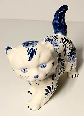 Buy Hand Painted Delft Ceramic Cat • 19.80£