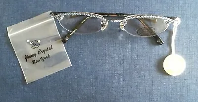 Buy JIMMY CRYSTAL Blue New York Reading Glasses + 1.00 Swarovski GL666 Frame: CO3 • 13.99£