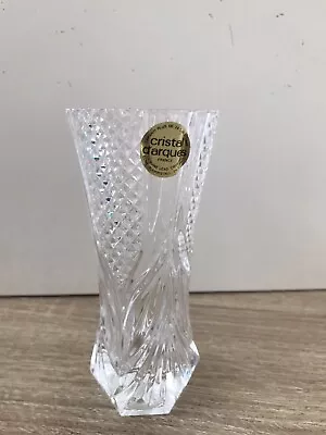 Buy Small Cut Glass Crystal Vase 13 Cm, Clear French Crystal Vase - Cristal D'Arques • 6£