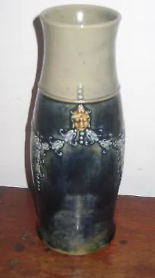 Buy Charming Royal Doulton Art Nouveau Stoneware Vase Woman Faces • 78£