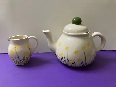 Buy Chessell Pottery,Chessell Ware Teapot,1-2 Cups & Jug,Isle Of Wight • 16.50£