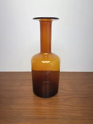Buy Holmegaard Glass - Gul Vase - By Otto Brauer - Mid-Century Modern Design • 80£