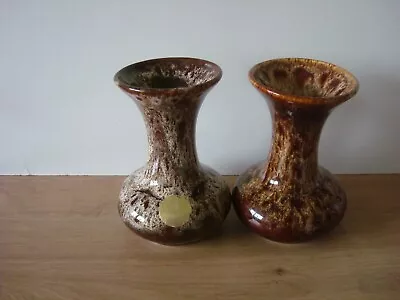 Buy 2 Vintage Fosters Pottery Vases Made In Cornwall England • 9.99£