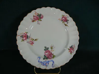 Buy Copeland Spode Pattern Y5775 Pink Roses Blue Ribbon Bone China Salad Plate(s) • 14.18£