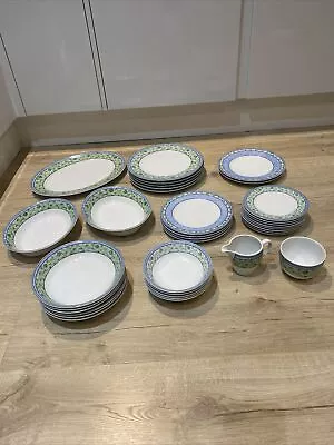 Buy Wedgewood Home Watercolour 35 Piece Dinner Set Fine Porcelain • 300£