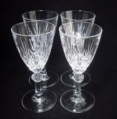 Buy Set 4 X Royal Crystal Rock RCR Linea Gala Port Sherry Cordial Glasses 5 H • 12.99£