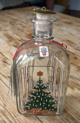 Buy Vintage - Holmegaard Christmas Bottle JuleFlaske Design Denmark 1985 • 70£