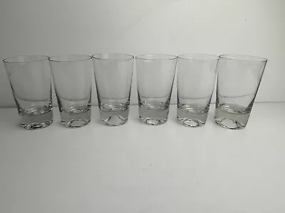 Buy Set Of 6 Vintage Small Clear Glass Hiball Tumblers / Large Shot Glasses • 8.99£