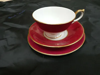 Buy Vintage AYNSLEY Viceroy Bone China Tea Set Trio Tea Cup Saucer&Plate Pink&Gold • 15£