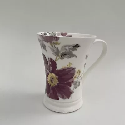 Buy Laura Ashley Home Bone China Floral Mug. Pink Mauve  Grey Yellow • 7.99£