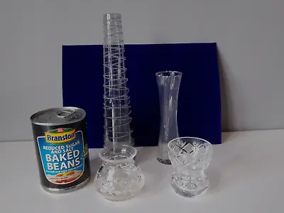 Buy 4 X Decorative Glass Small Vases - One Grey - Thomas Webb • 4£