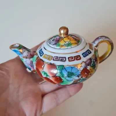 Buy Mini Miniature Made In China Chinese Hand Painted Teapot Tea Pot Flowers Ceramic • 15.50£