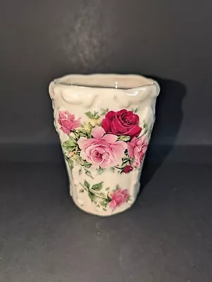 Buy Kernewek Shabby Chic Rose Stoneware Vanity Cup Goonhavern Cornwall England 4  • 16.29£