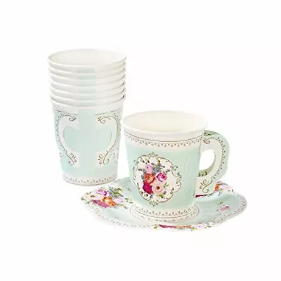 Buy Talking Tables Tea Party Vintage Floral Tea Cups And Saucer Sets | Truly Scrump • 10.21£