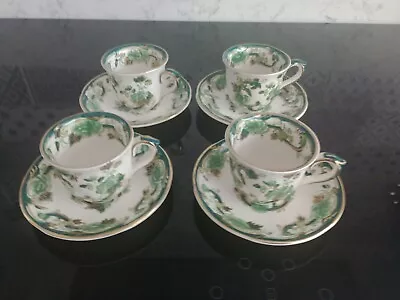 Buy Mason's Ironstone Chartreuse SET OF Four COFFEE CUPS AND SAUCERS RARE • 39.99£