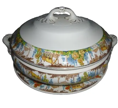 Buy Losol Ware Keeling Co Vintage Art Deco Tureen Serving Dish Bowl Pattern 6056 • 12£