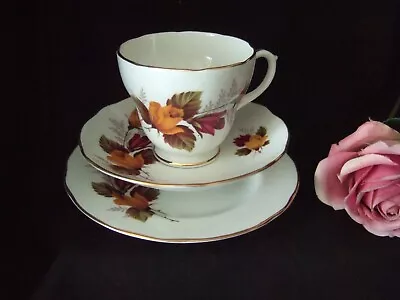 Buy Vintage Duchess Bone China Trio Yellow Roses Tea Cup Saucer & Plate • 4.49£