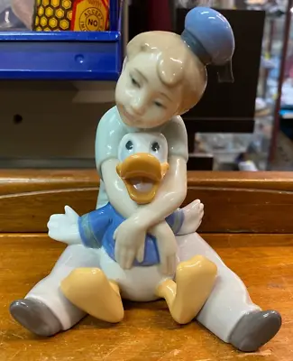 Buy Amazing Nao By Lladro Daydreaming With Donald Duck 1642 Porcelain Figurine RU906 • 90£