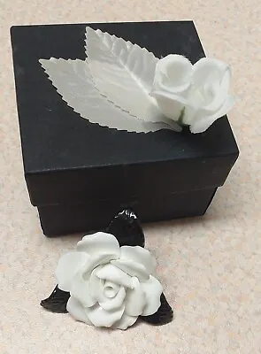 Buy Bone China White Rose Ornament • 3.30£