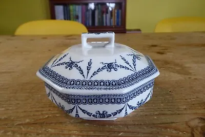 Buy Vintage Cauldon Ware Pottery Blue/White Octagonal Soap Dish With Insert • 5£