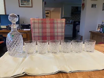 Buy Waterford Crystal Alana Old Fashioned, Decanter And 6 Whisky Glasses • 250£