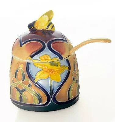 Buy Item 6549 - Old Tupton Ware 3  Honey/Preserve Pot + Spoon   Daffodil   Boxed • 22.80£
