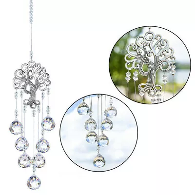 Buy Crystal Suncatcher Tree Of Life Ball Prism Pendant Home Window Hanging Decorate • 8.98£