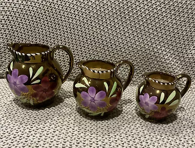 Buy Beautiful Vintage Hand Painted Old Court Ware Jugs • 20£